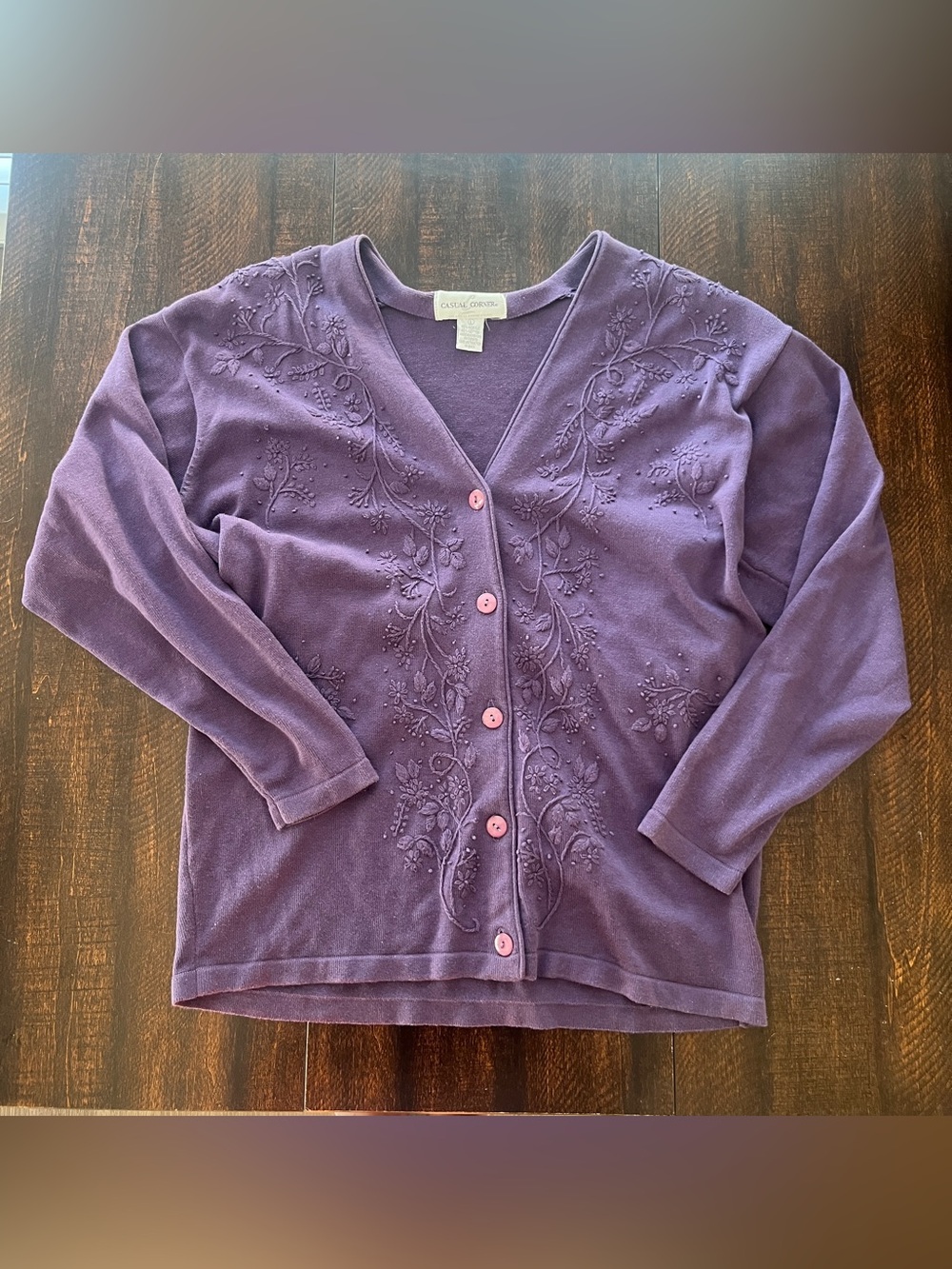 Vintage Embroidered Cottagecore Cardigan